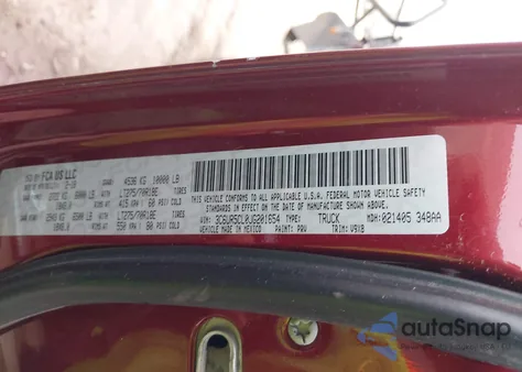 2018 Ram 2500 Tradesman 4X4 6'4 Box из США, поврежденный, VIN 3C6UR5CL0JG201654